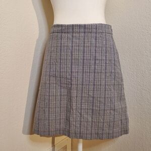 Cutter& Buck gray plaid skort 6